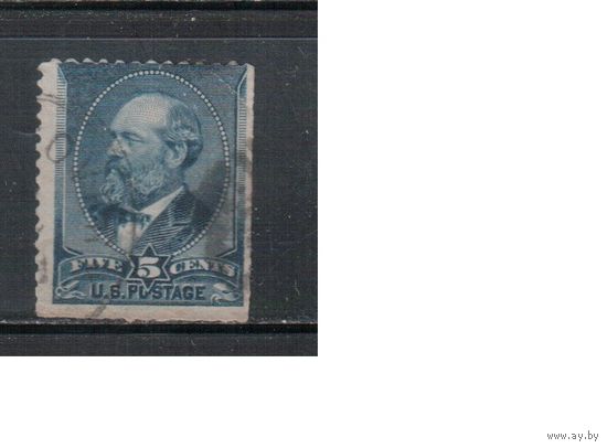 США-1888, (Мих.54), гаш.  , Стандарт, Президенты, Гарфилд(3)
