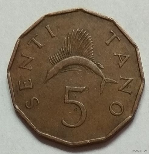 Танзания 5 центов 1966 г.