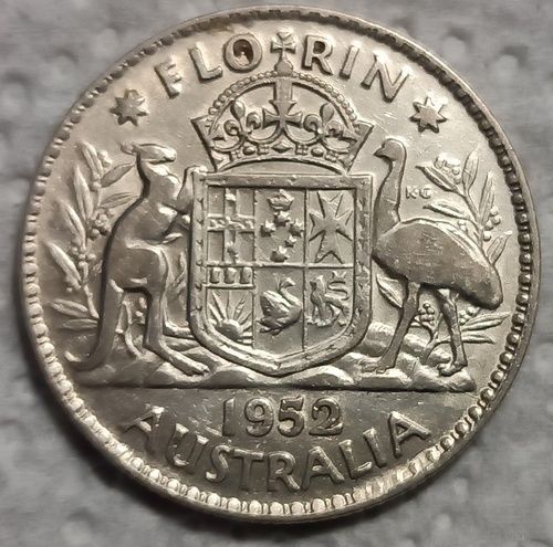 Австралия флорин 1952