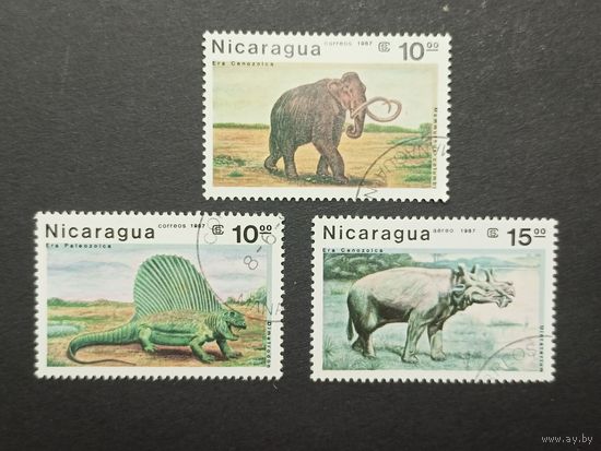 Никарагуа 1987. Доисторические животные