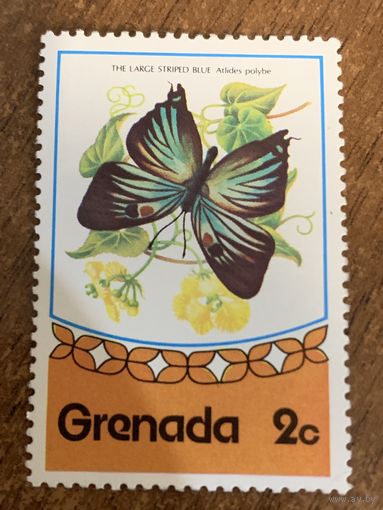 Гренада 1975. Бабочки. Atides Polybe. Марка из серии