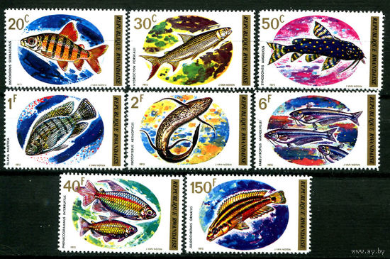 Руанда - 1973г. - Рыбки - полная серия, MNH [Mi 577-584] - 8 марок