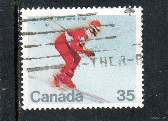 Канада.Горнолыжный спуск.Олимпийские игры.Лейк-Плесид. 1980.