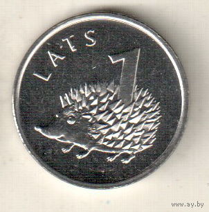 Латвия 1 лат 2012 Ежик