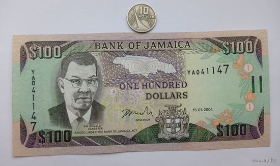 Werty71 Ямайка 100 Долларов 2004 банкнота
