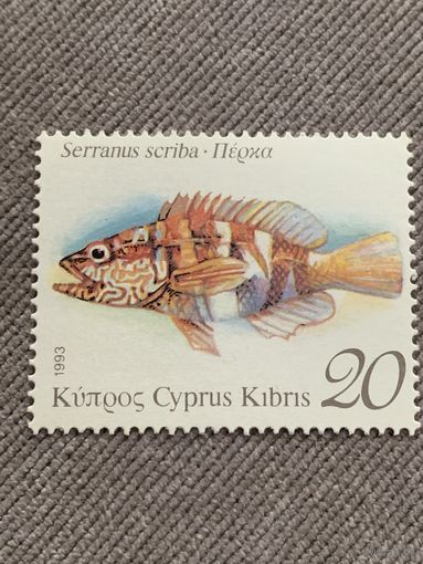Кипр 1993. Рыбы. Serranus Scriba