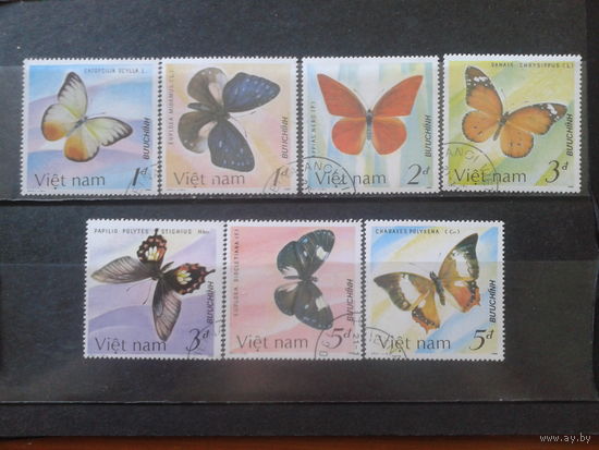 Вьетнам 1987 Бабочки Полная серия