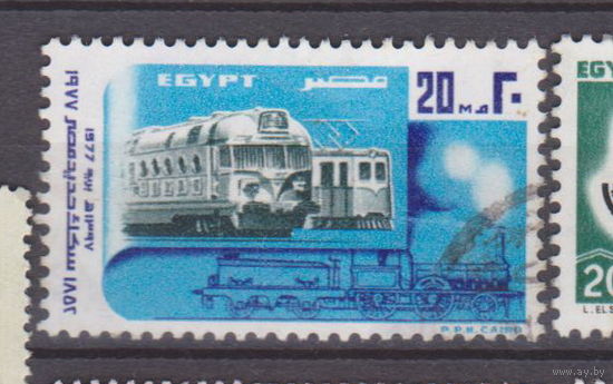 Железная дорога Поезда Египет 1977 год  лот 50   ПОЛНАЯ СЕРИЯ