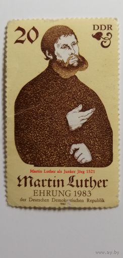 ГДР 1982. 500 лет со дня рождения Мартина Лютера