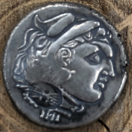 Херсонес Тридрахма. Херсонес.250-230 гг. до н.э. (с надчеканками) Серебро