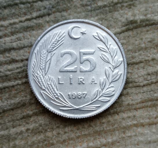 Werty71 Турция 25 лир 1987