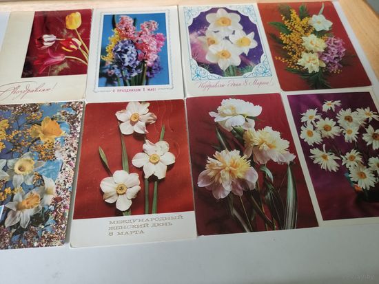 8 открыток фотохудожника Г.Костенко, 1960-70-е годы