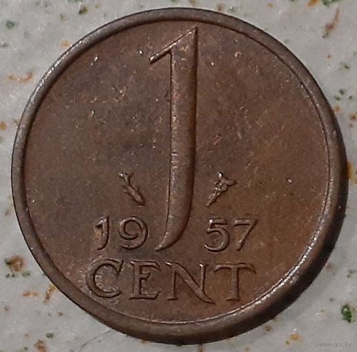 Нидерланды 1 цент, 1957 (4-12-68)